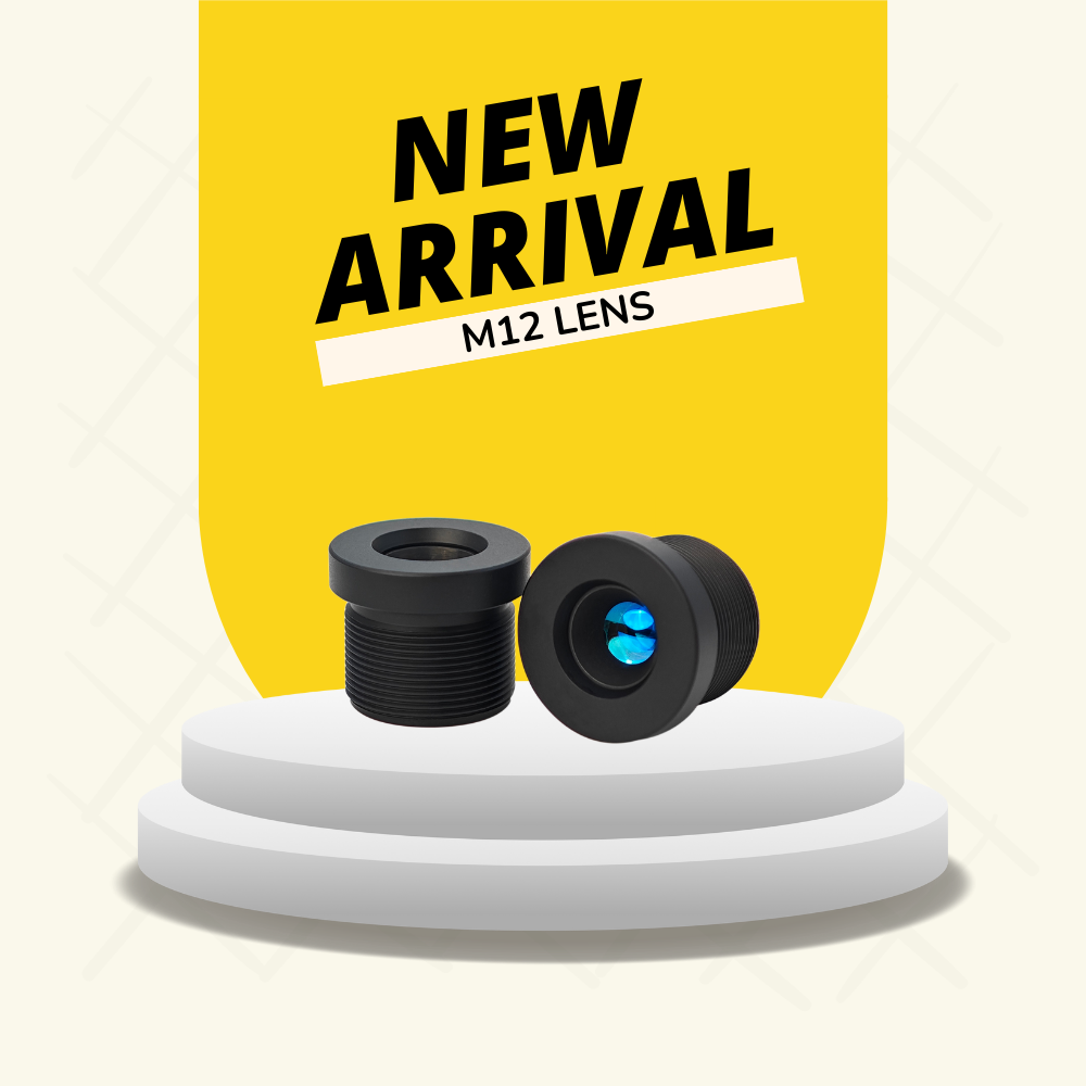 Low Distortion <0.1% M12 Lens 9.3mm for OCR and Barcode Scanning