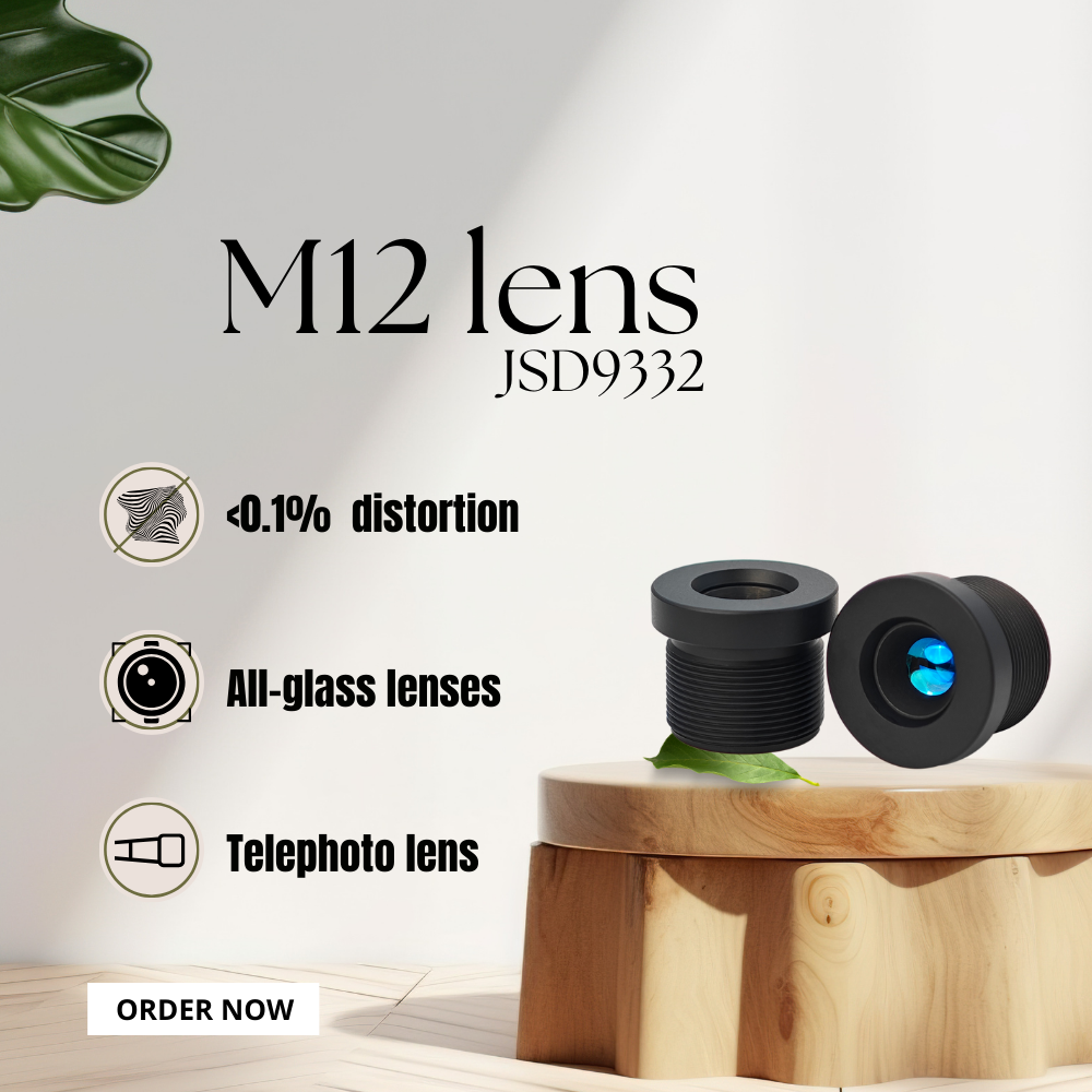 Compact M12 Lens TTL 12.42mm 9.3mm EFL for Embedded Systems