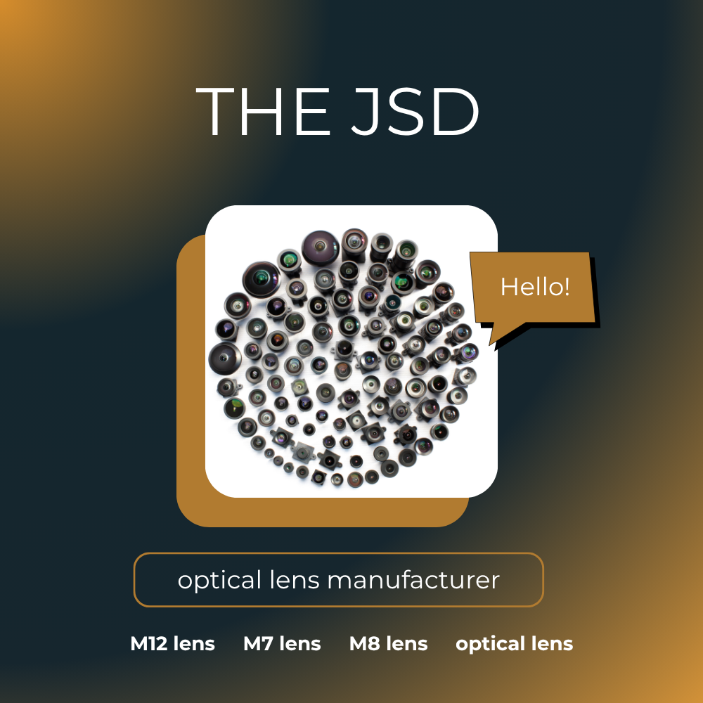 JSD Optical: 200° Ultra-Wide · 0.04% Distortion · Industrial Miniature Lenses